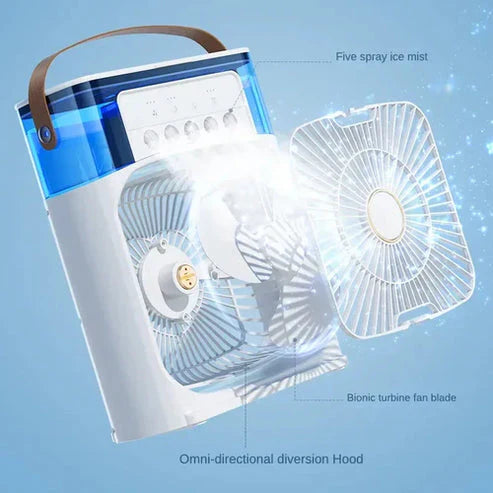 Portable Air Cooler Fan Air Conditioner | Multicolour